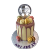 PURPLE DRIP MACAROON CAKE