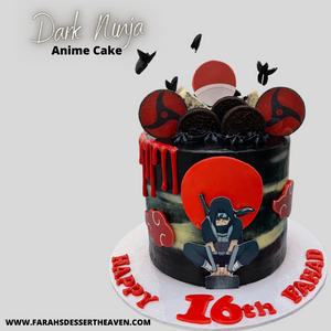 DARK NINJA ANIME CAKE