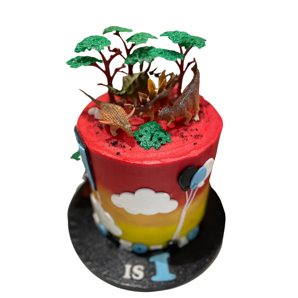 DINOSCAPE & BALLOON OCCASION CAKE
