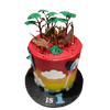DINOSCAPE & BALLOON OCCASION CAKE