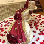 DUPATTA THEME MEHNDI/WEDDING CAKE