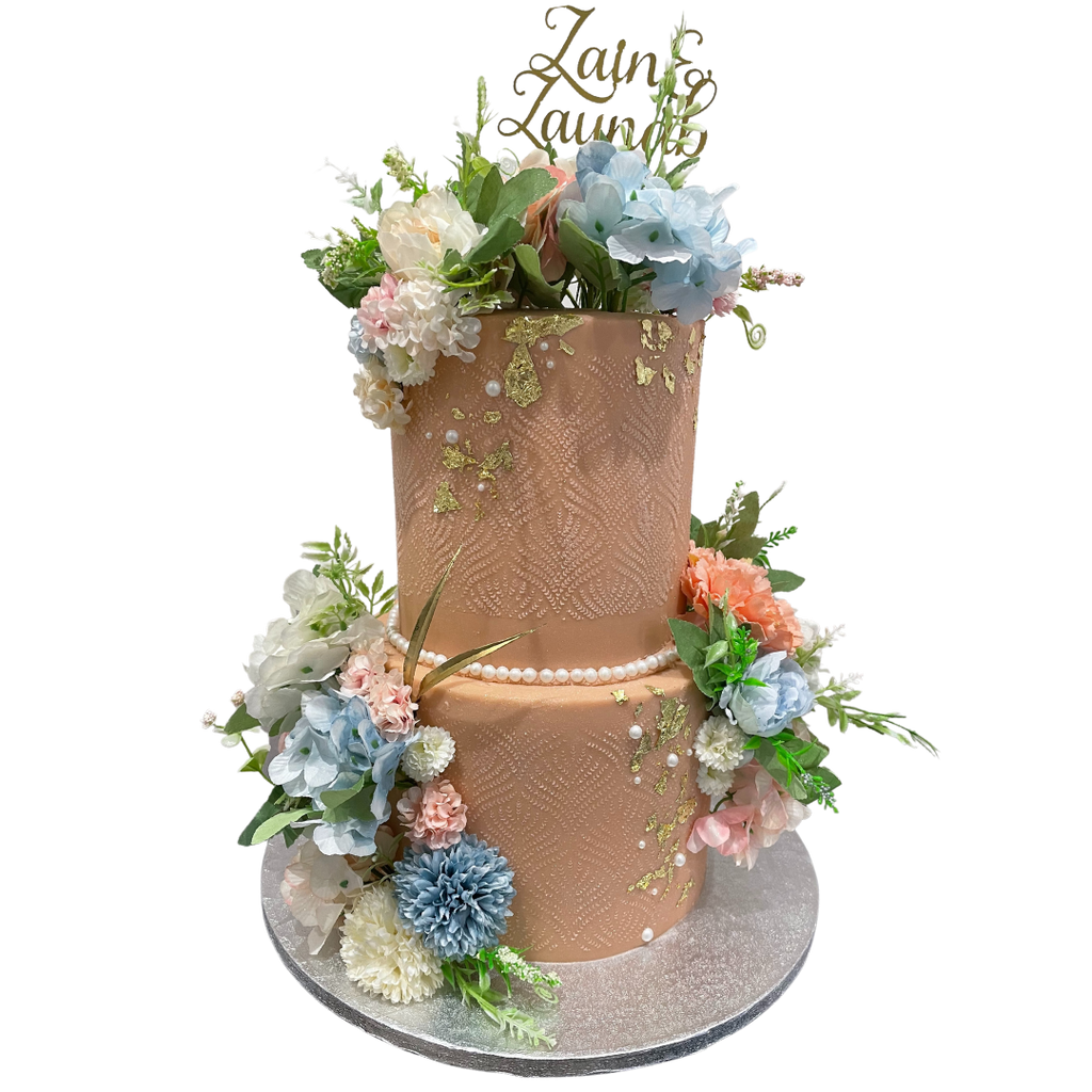 FLORAL EMBOSSED OCCASION CAKE