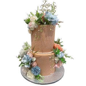FLORAL EMBOSSED OCCASION CAKE