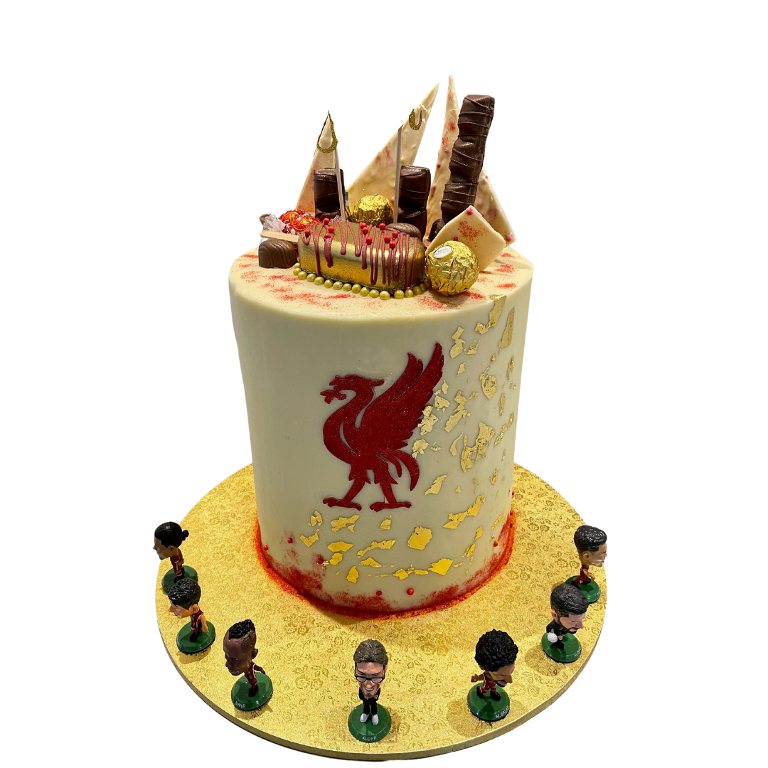 RED TEAM FOOTBALL THEME CAKE