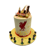 RED TEAM FOOTBALL THEME CAKE