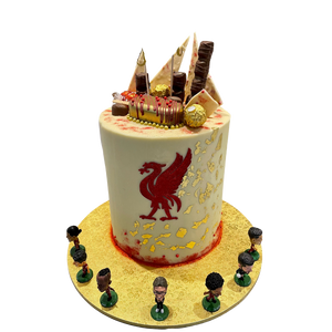 RED TEAM FOOTBALL THEME CAKE
