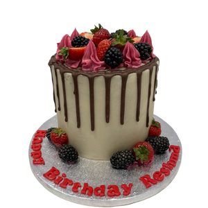 FRUITY CHOCOLATE DRIP CAKE