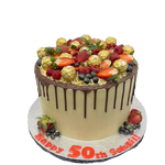 FRUIT CHOCOLATE DRIP CAKE