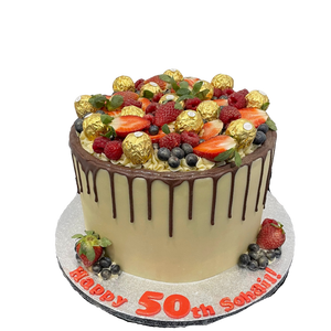 FRUIT CHOCOLATE DRIP CAKE