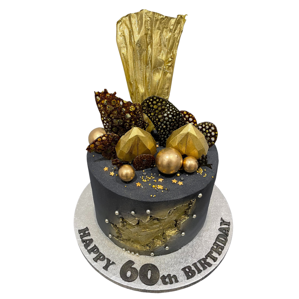GEODE SAIL BLACK AND GOLD CAKE