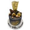 GEODE SAIL BLACK AND GOLD CAKE