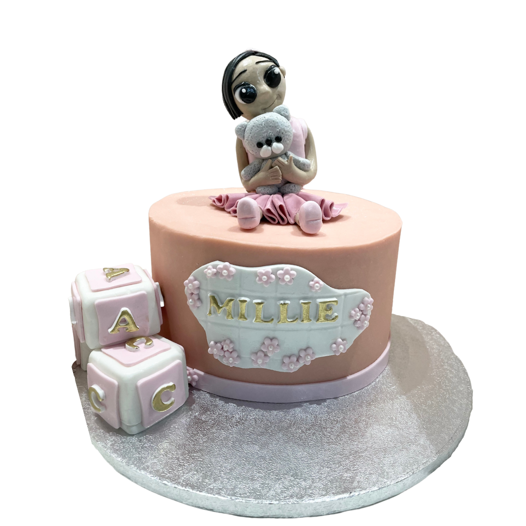 GIRL WITH BEAR OCCASSION CAKE