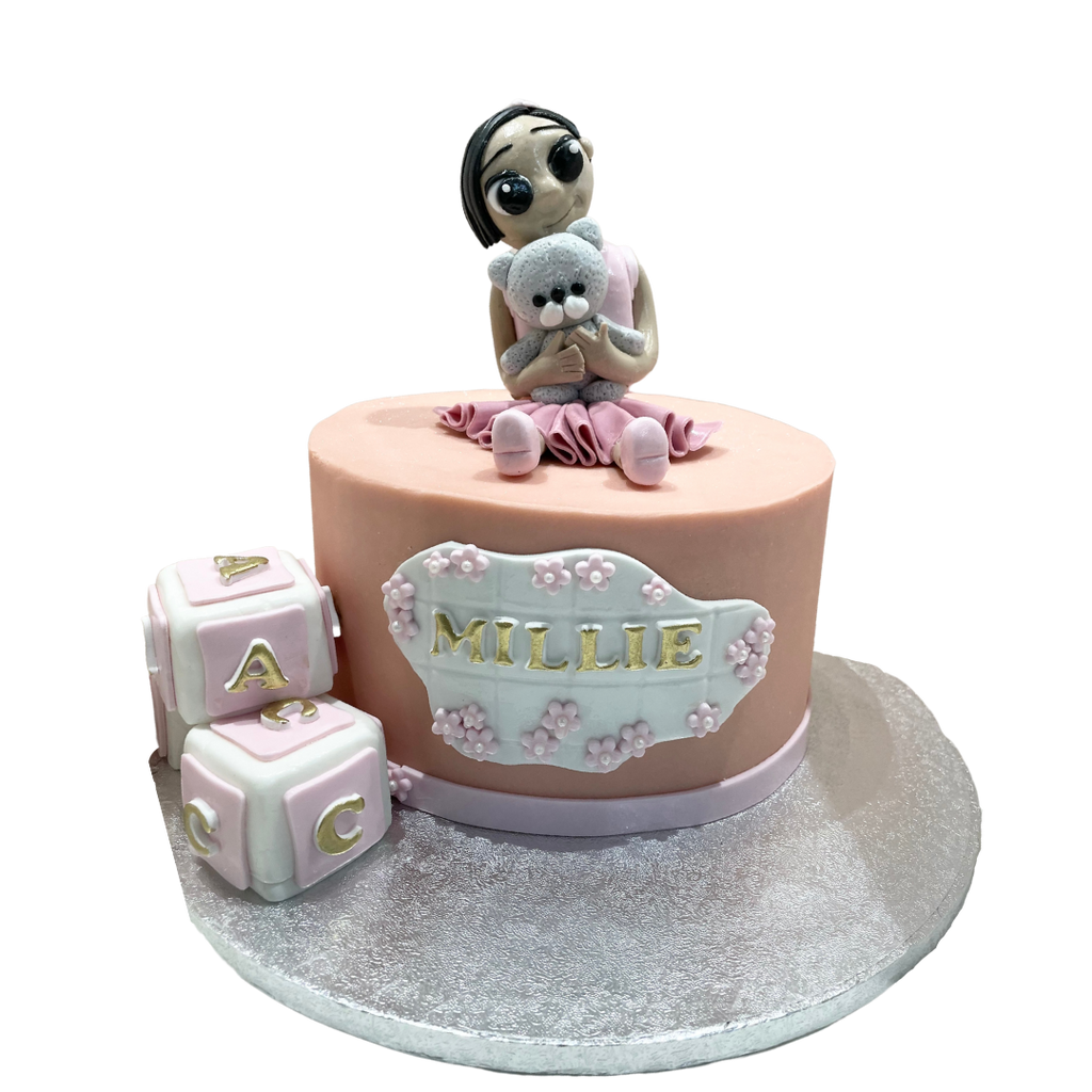 GIRL WITH BEAR OCCASSION CAKE