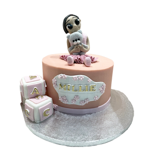 GIRL WITH BEAR OCCASSION CAKE