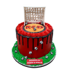 GOAL POSTS FOOTBALL THEMED CAKE