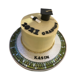 GRADUATION HAT & DEGREE SCROLL CELEBRATION CAKE