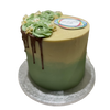 HALF DRIP ROSETTE CAKE