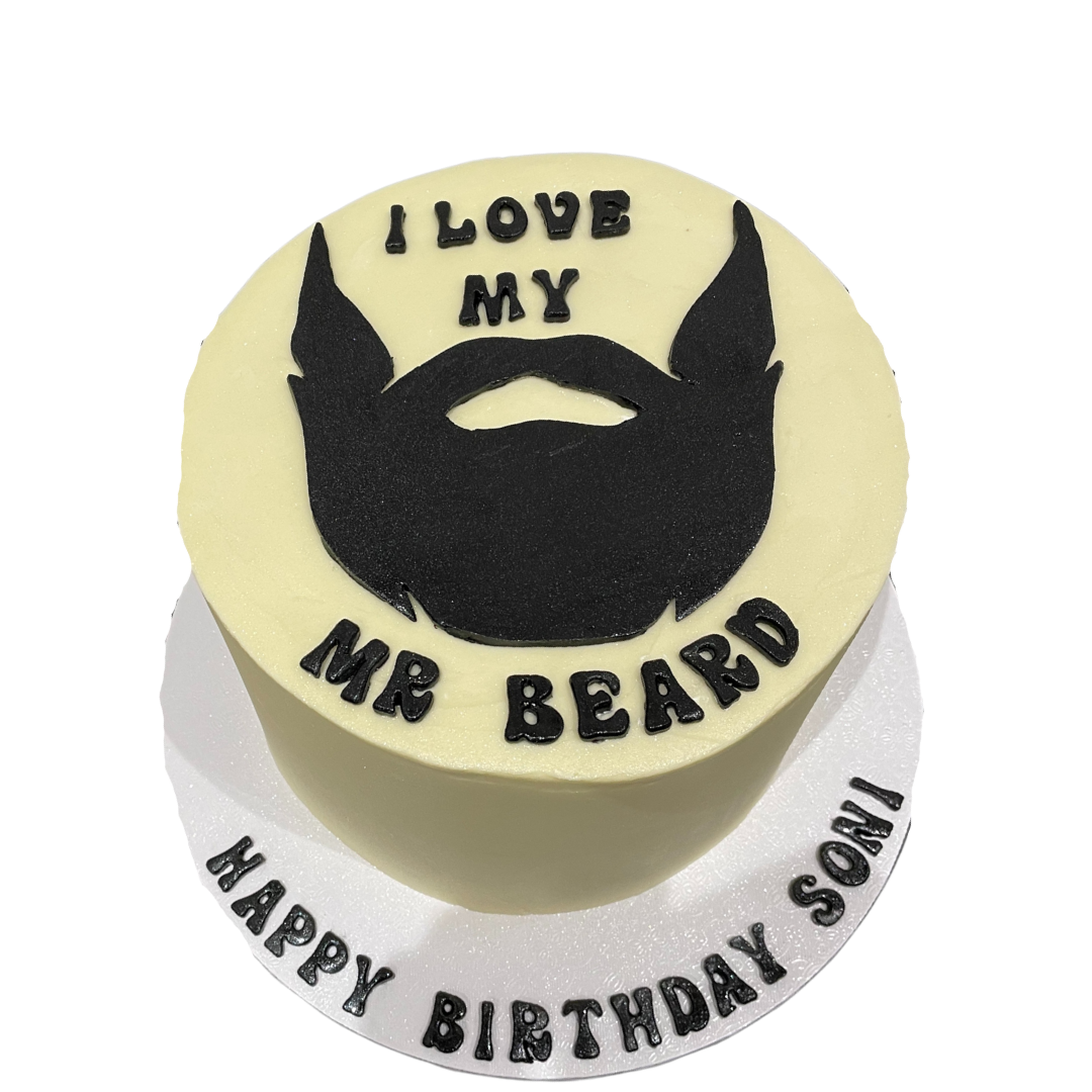 I LOVE MY BEARD OCCASION CAKE