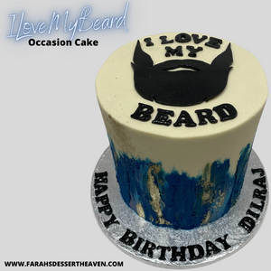 I LOVE MY BEARD BLUE & GOLD