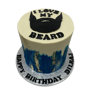 I LOVE MY BEARD BLUE & GOLD