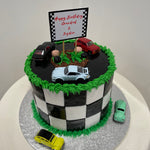 RACE TRACK THEME CAKE