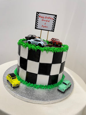 RACE TRACK THEME CAKE