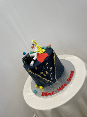 SCIENCE GRADUATION CAKE