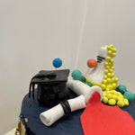 SCIENCE GRADUATION CAKE