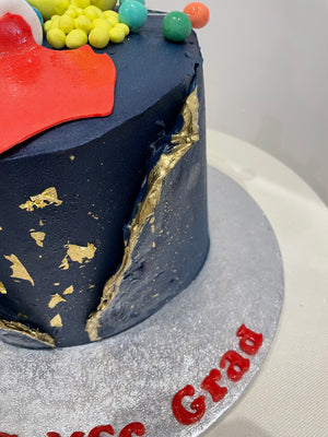 SCIENCE GRADUATION CAKE
