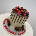 FRUITY CHOCOLATE DRIP CAKE