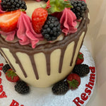 FRUITY CHOCOLATE DRIP CAKE