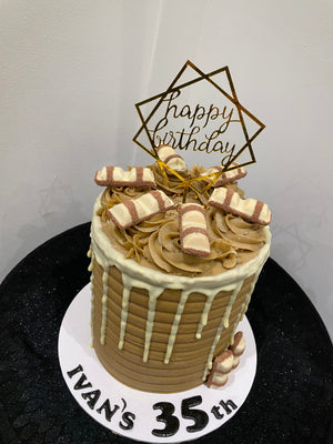 BUENO WHITE CHOC DRIP CAKE