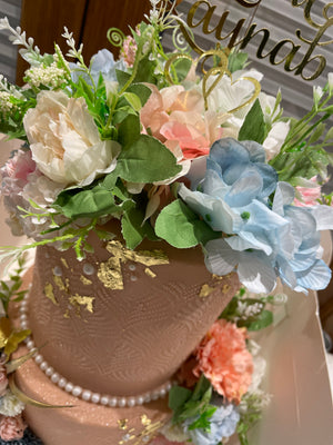 FLORAL EMBOSSED OCCASION CAKE