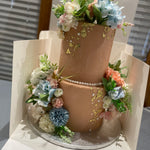 FLORAL EMBOSSED OCCASION CAKE