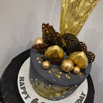 GEODE SAIL BLACK AND GOLD CAKE