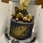 GEODE SAIL BLACK AND GOLD CAKE