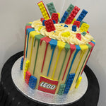 LEGO THEMED MULTI-DRIP CAKE