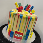 LEGO THEMED MULTI-DRIP CAKE