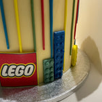 LEGO THEMED MULTI-DRIP CAKE