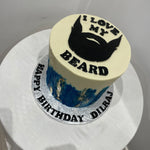 I LOVE MY BEARD BLUE & GOLD