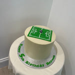 FOOTBALL PITCH THEME CAKE