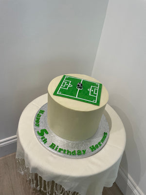 FOOTBALL PITCH THEME CAKE