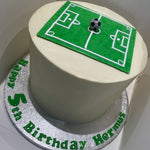 FOOTBALL PITCH THEME CAKE