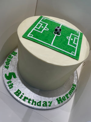 FOOTBALL PITCH THEME CAKE