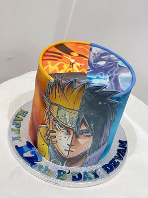 NARUTO DIMENSION ANIME THEME CAKE