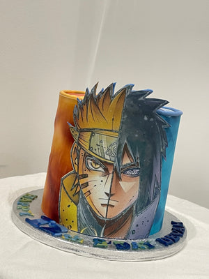 NARUTO DIMENSION ANIME THEME CAKE