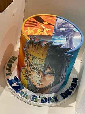 NARUTO DIMENSION ANIME THEME CAKE