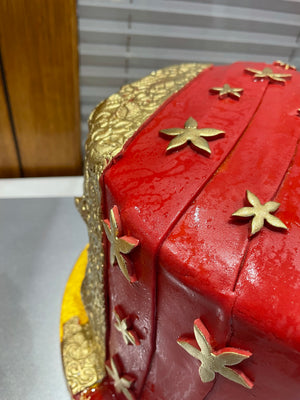 DUPATTA THEME MEHNDI/WEDDING CAKE