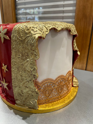 DUPATTA THEME MEHNDI/WEDDING CAKE