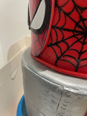 COMIC BOOK HERO 3-TIER CAKE